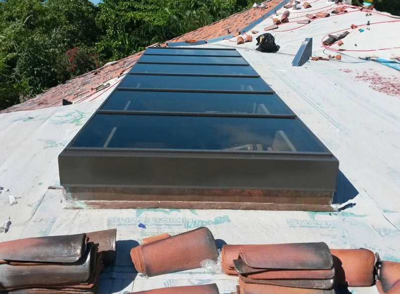 luxury home skylight construction